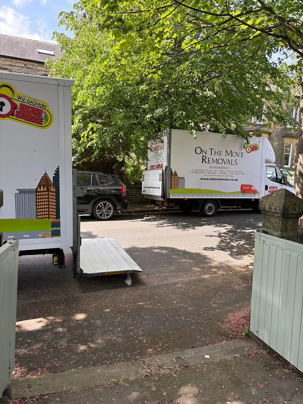 Two OTM vans on location